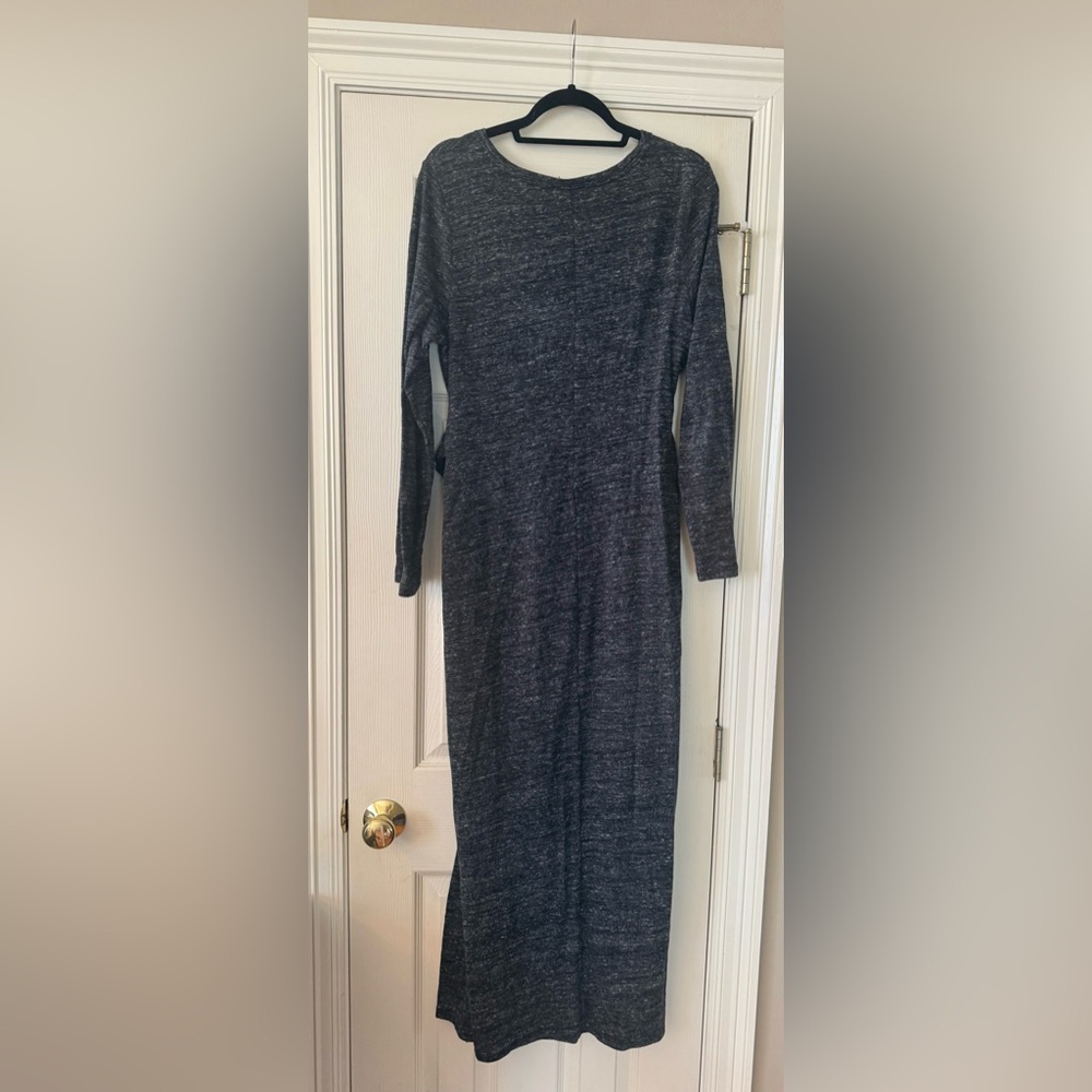 Old Navy Dark Heather Gray Long Sleeve Maternity dress size large
